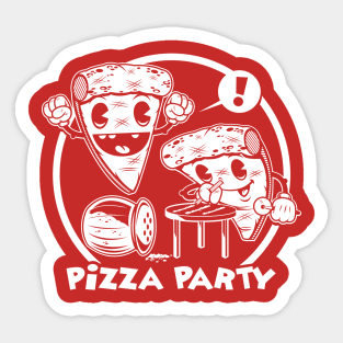 Pizza Party Sticker